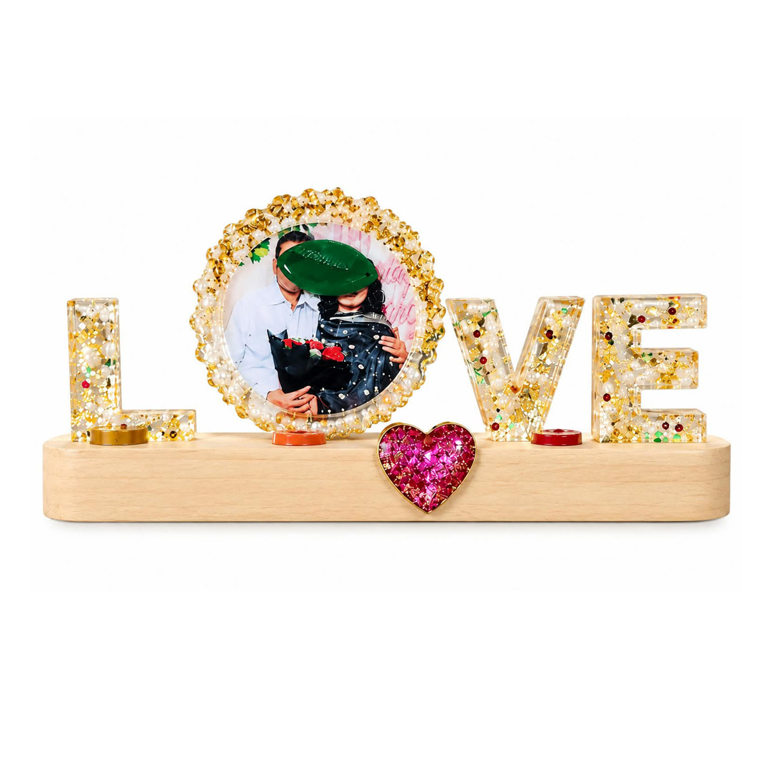 Resin Handmade Led Frame | Anniversary Gift | Couple Gift